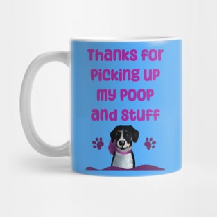 Thank you from girl dog Mug